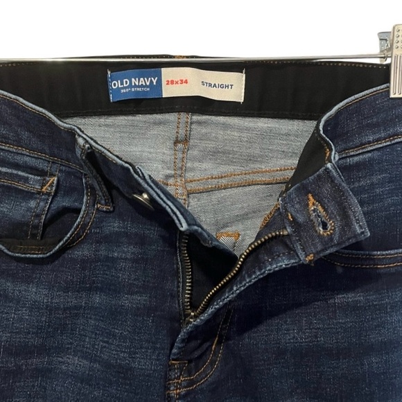 Old Navy Men's 360 Tech Stretch Dark Rinse Bootcut Jeans 28x34 - Picture 6 of 9